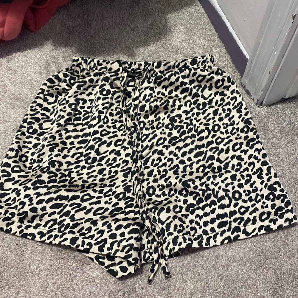 Leopard print shorts